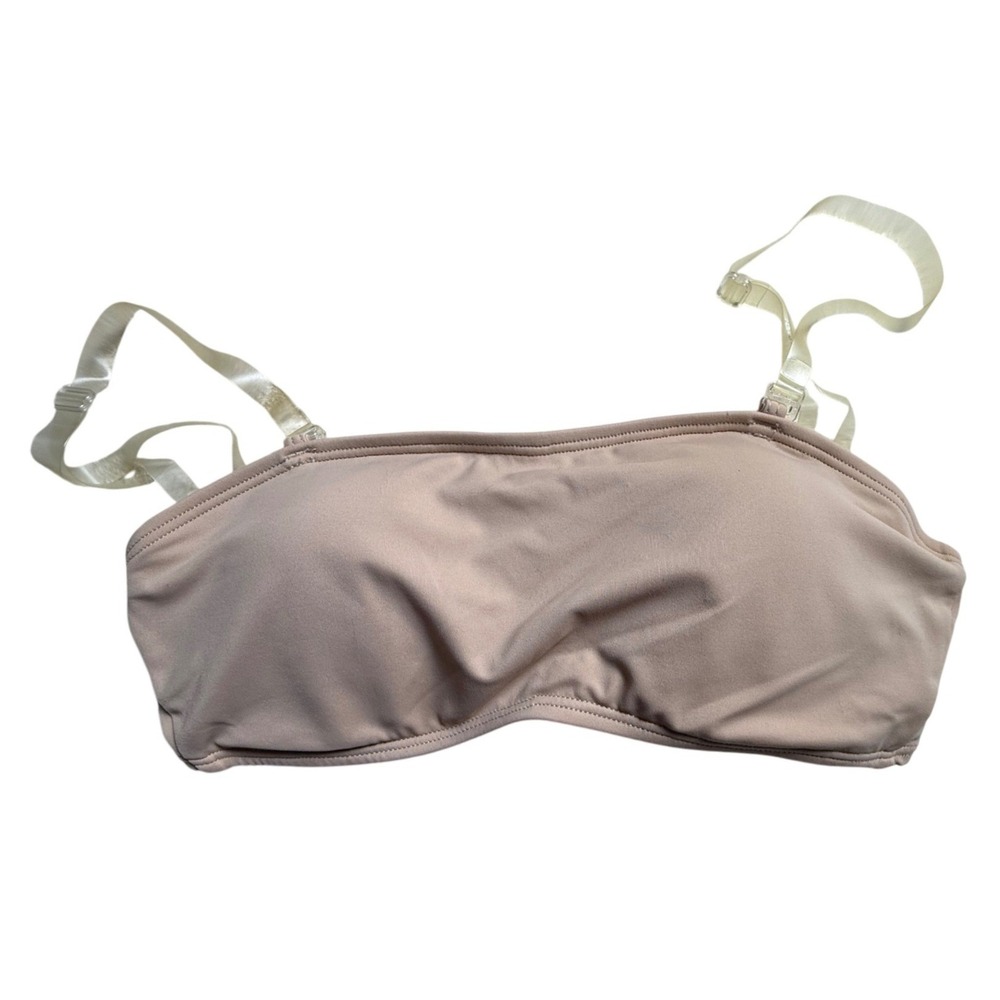 Body Wrappers Nude Convertible Dance Bra Style 274 Clear Straps Small-2450